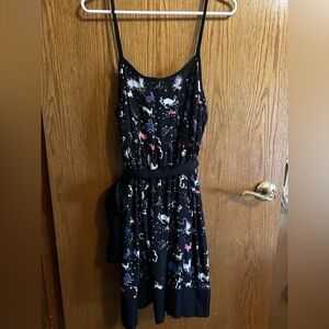 ERIN FETHERSTON FOR TARGET 2007 Black Dress with Colorful Bunny Print. Worn once